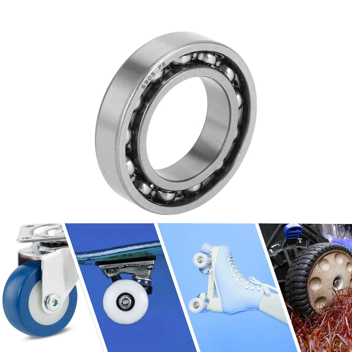 Deep Groove Ball Bearing 25x42x9mm for Scooter Skateboard (1 Pc)