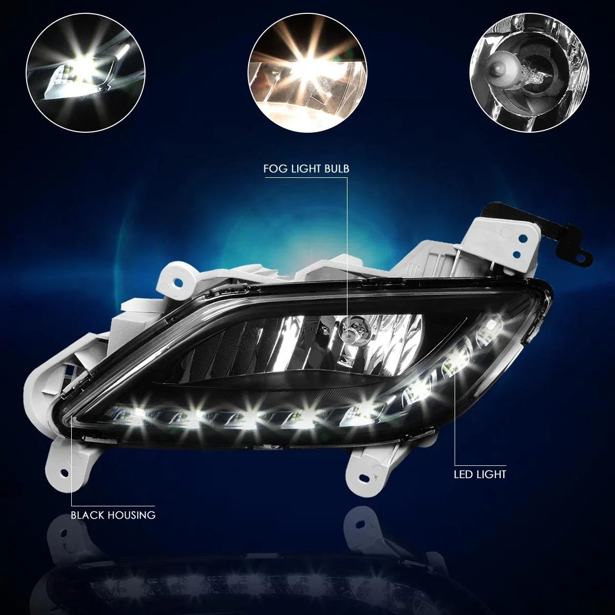Fog Light with LED Day Running Lamp for Hyundai Veloster (2012–2017)