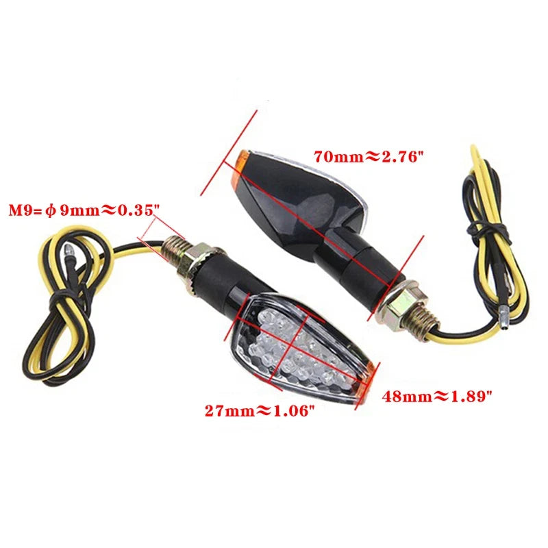 2X LED Turn Signals for Suzuki DRZ400S DRZ400SM (2000–2023)