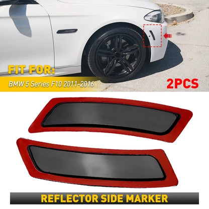 Pair Front Bumper Side Marker Reflector for BMW 5 Series F10 (2011–2016)