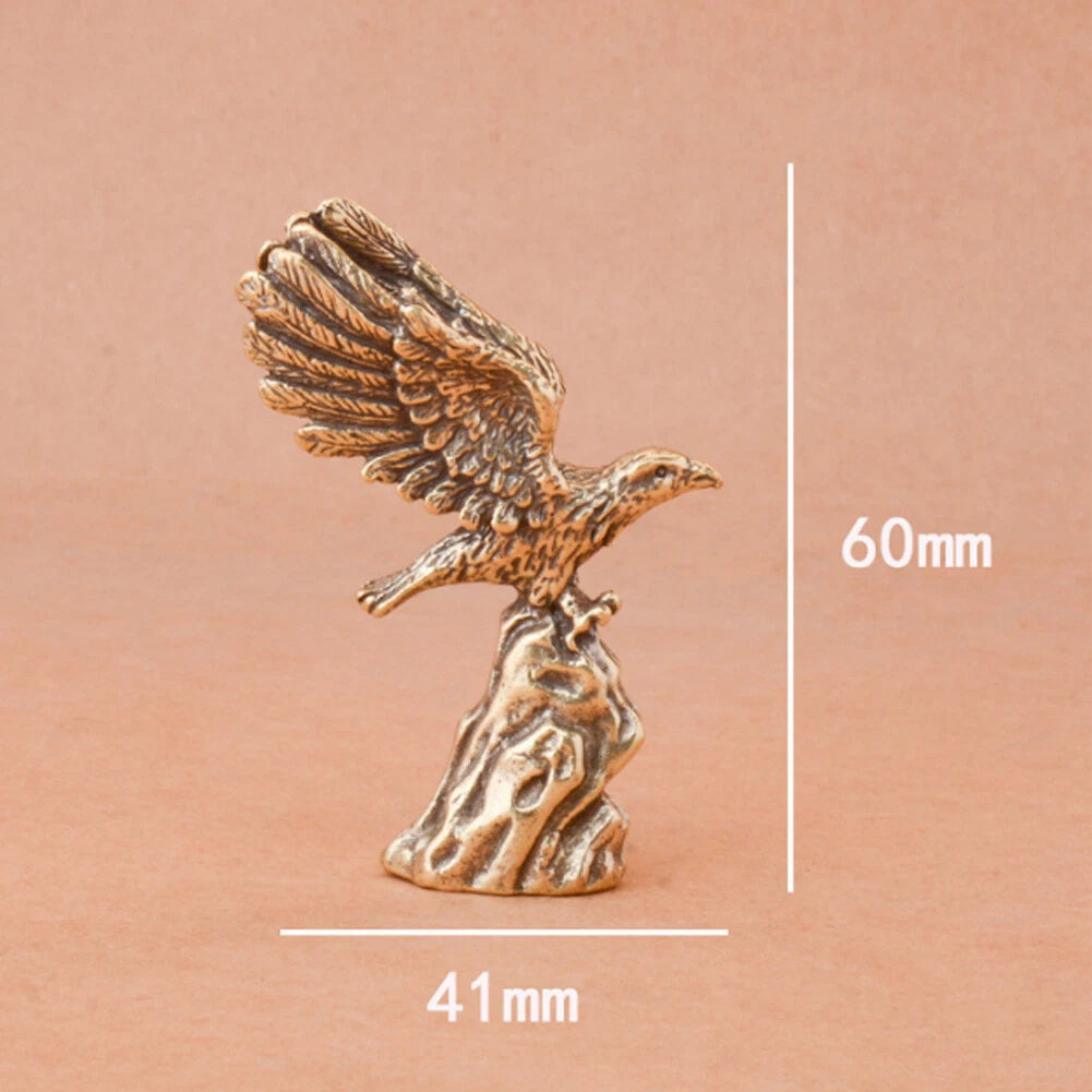 Brass Eagle Figurine Statue for Office Table Decoration
