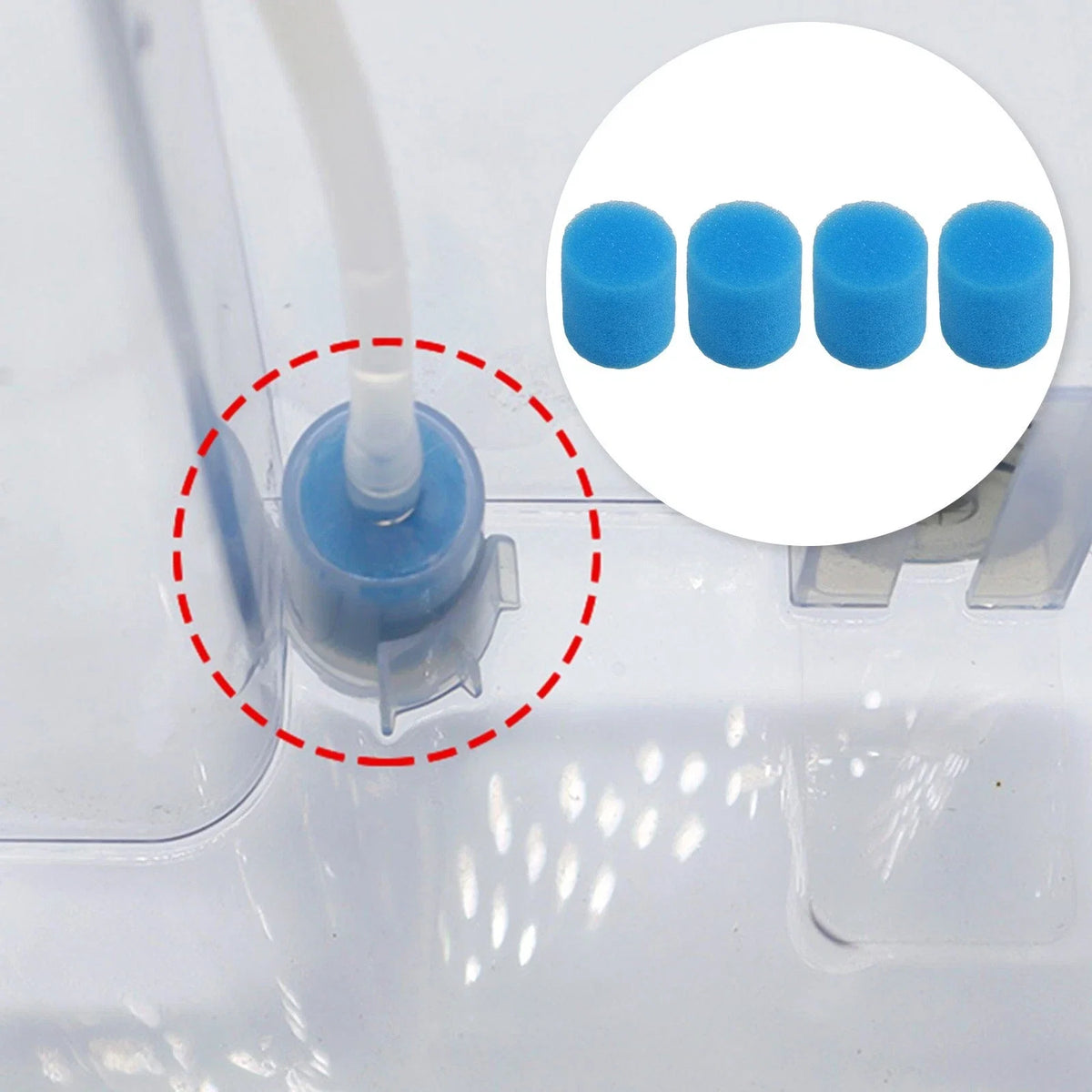 4 Pack Sponge Filters for ECOVACS DEEBO Vacuums