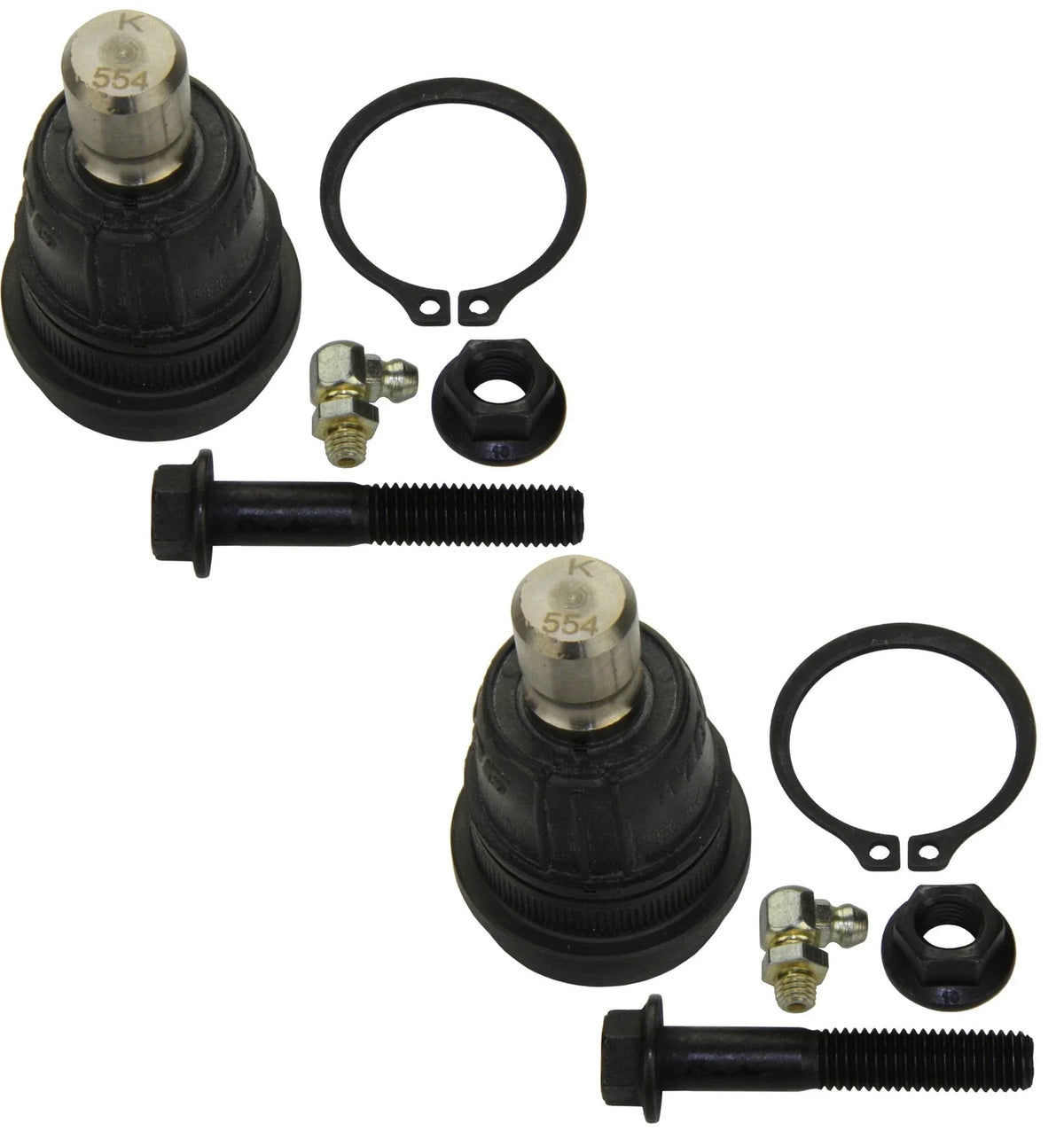 Set of 2 Front Lower Moog Suspension Ball Joints for Kia Rio (2012–2016) Soul (2010–2013)