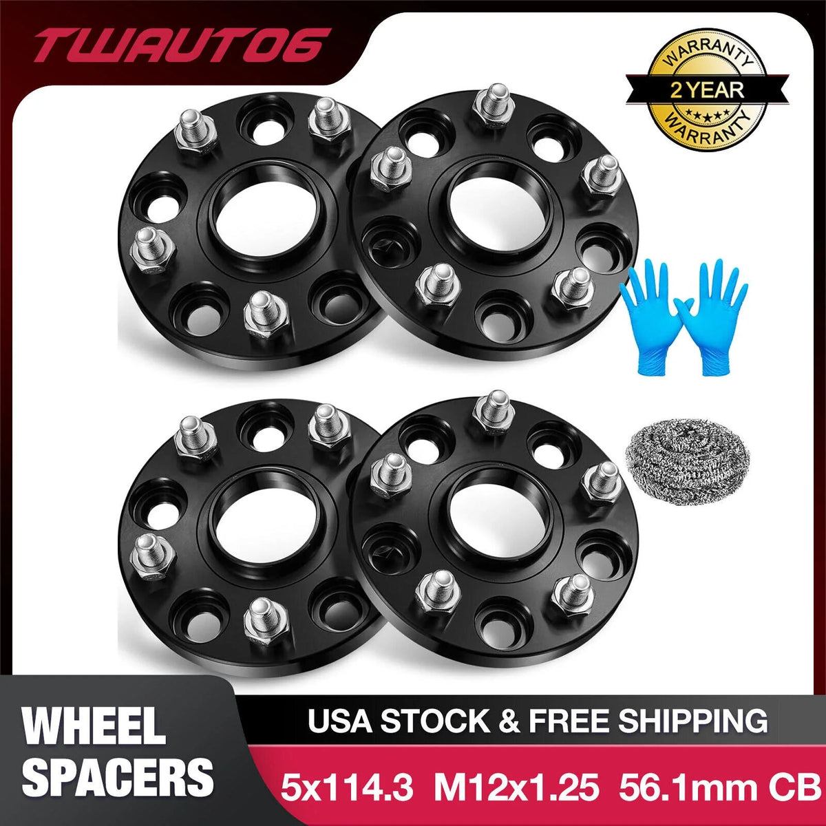 4PCS 15mm Hubcentric Wheel Spacers for 2015–2022 Subaru Legacy (56.1mm)