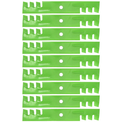 9-Pack Toothed Mower Blade for John Deere 260 240 180 LT166 320 245 (AM31100, M41967, 050335)