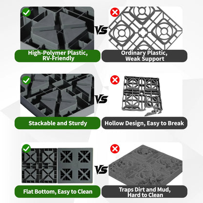 12 Pack Leveling Blocks for Camper/RV