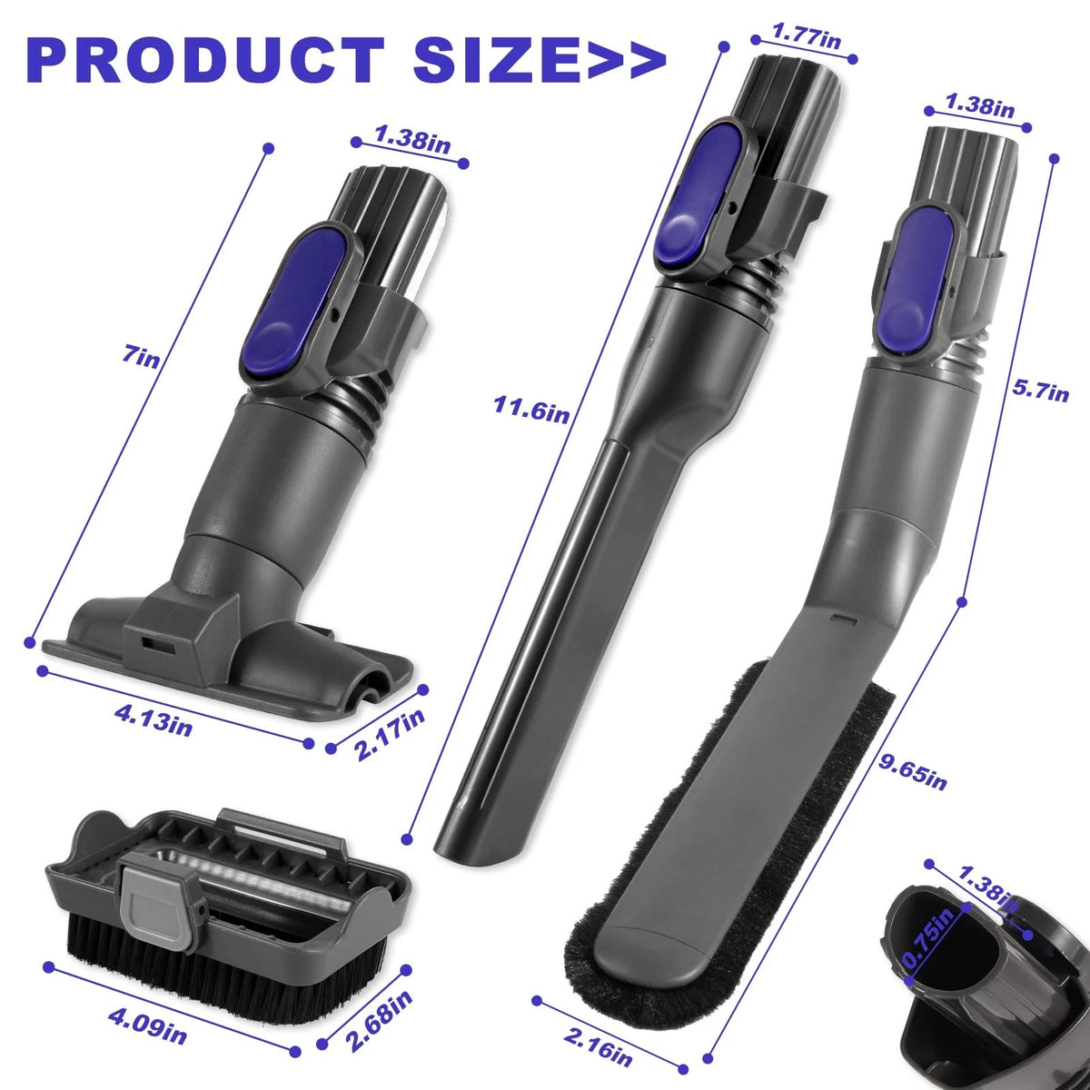 Vacuum Crevice Tool Brush for IX141 (2010–2023)