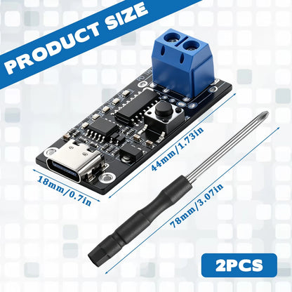 2X USB-C Fast Charge Module Type-C Female Terminal Output
