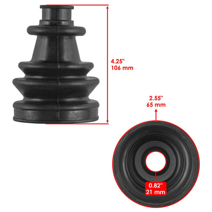 Front Right Left Axle CV Boot Kit for Polaris RZR 900 (2015–2020) / RZR S 900 (2015–2016) BO112+BO112
