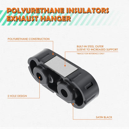2X 2-Hole Muffler Exhaust Hanger Insulators for