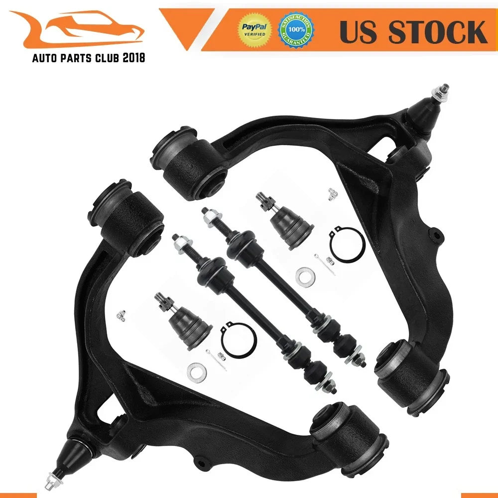 Set of 6 Front Lower Control Arm & Upper Ball Joint for Ram 1500 (2011–2012)