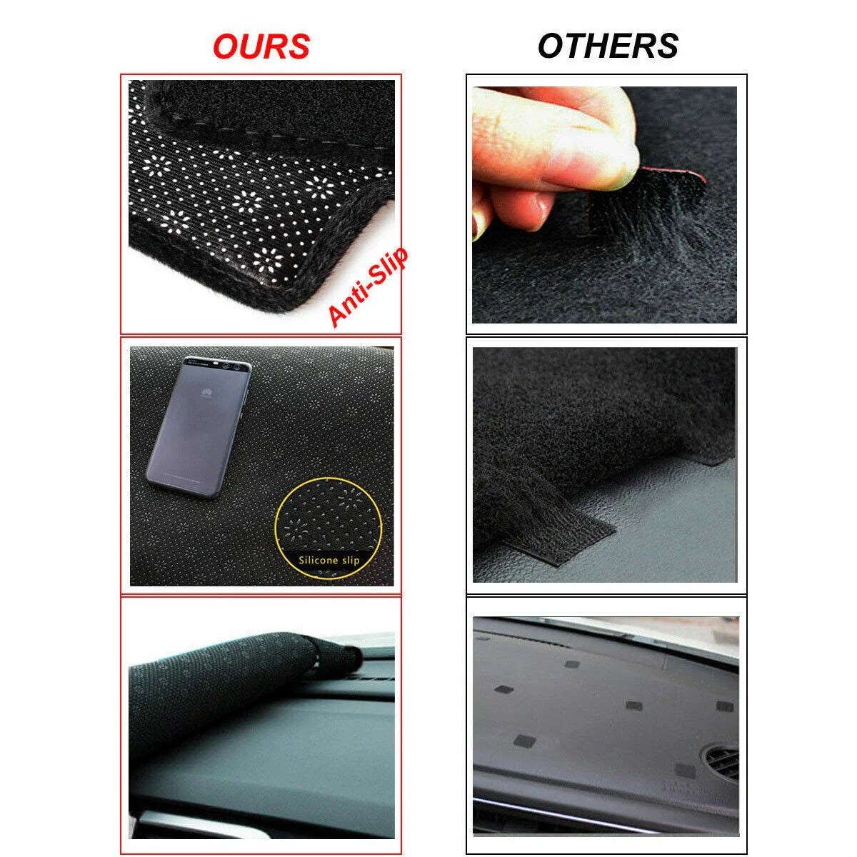 Dash Mat for Ford Ranger PX2 PX3 XL XLT Ute Dashboard Cover (2016-2023)