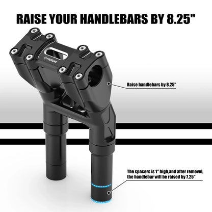 Kickback Handlebar Riser for Harley Road King Police (FLHP) 1-1/8"