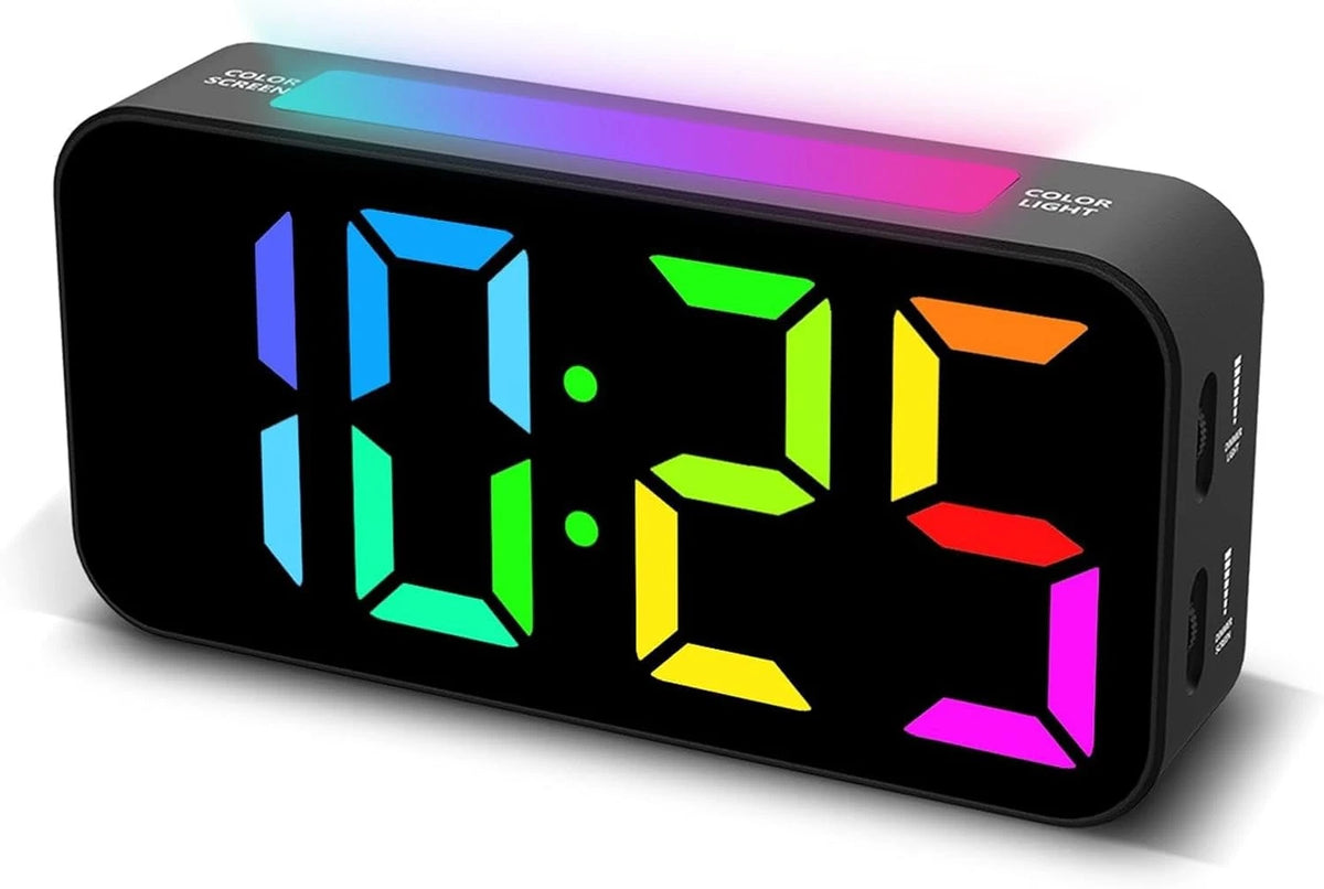 Loud Alarm Clock for Bedrooms Heavy Sleepers (Plug-in Digital)
