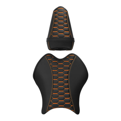 Driver & Passenger Seats for Yamaha YZF R6 (2017–2022) - Black Orange