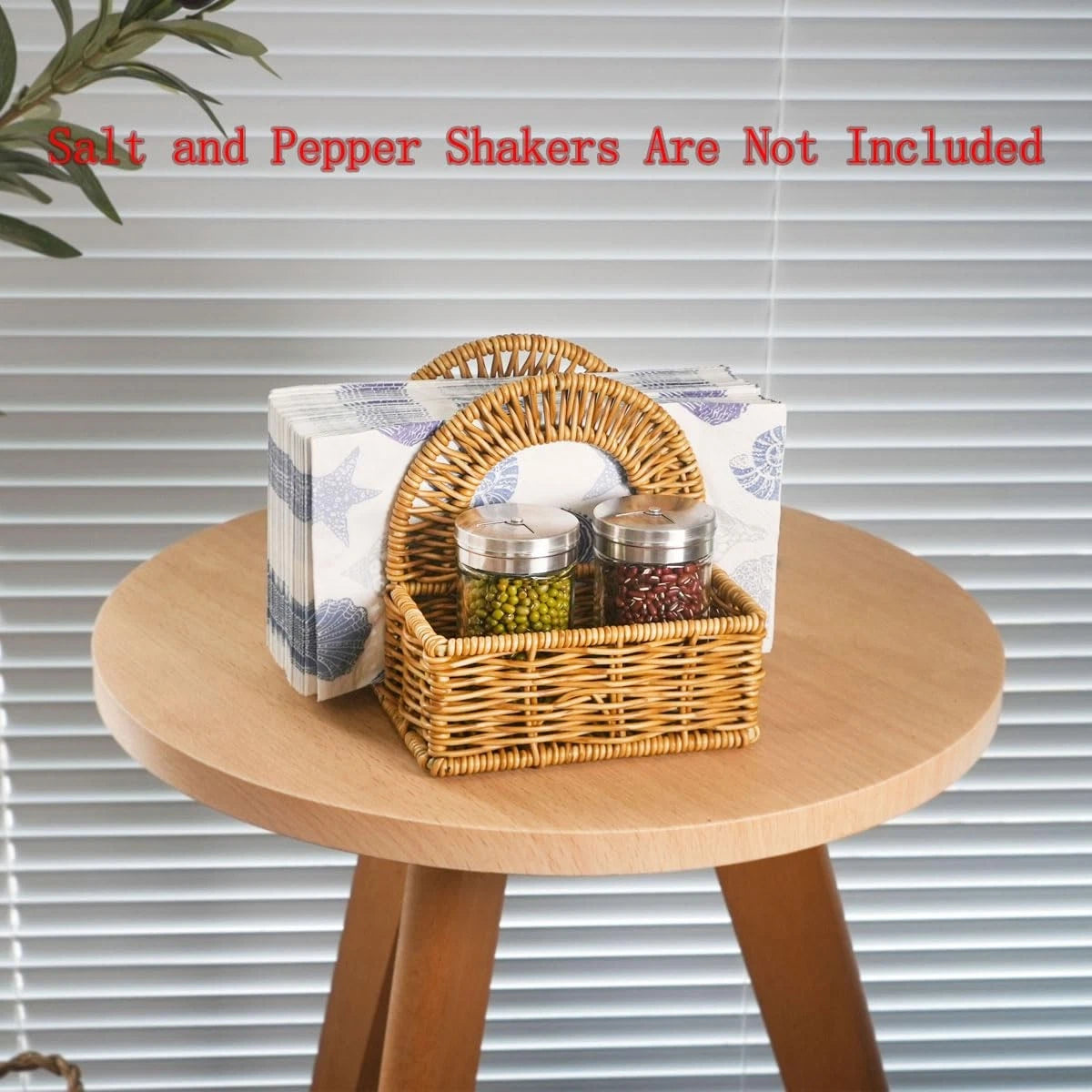 Stylish Rattan Napkin Holder for Home Decor (5.7 x 5.7 x 5.7)
