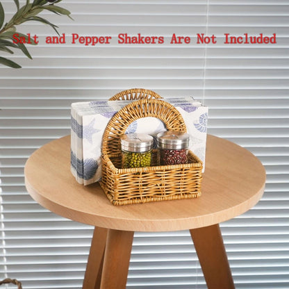 Stylish Rattan Napkin Holder for Home Decor (5.7 x 5.7 x 5.7)