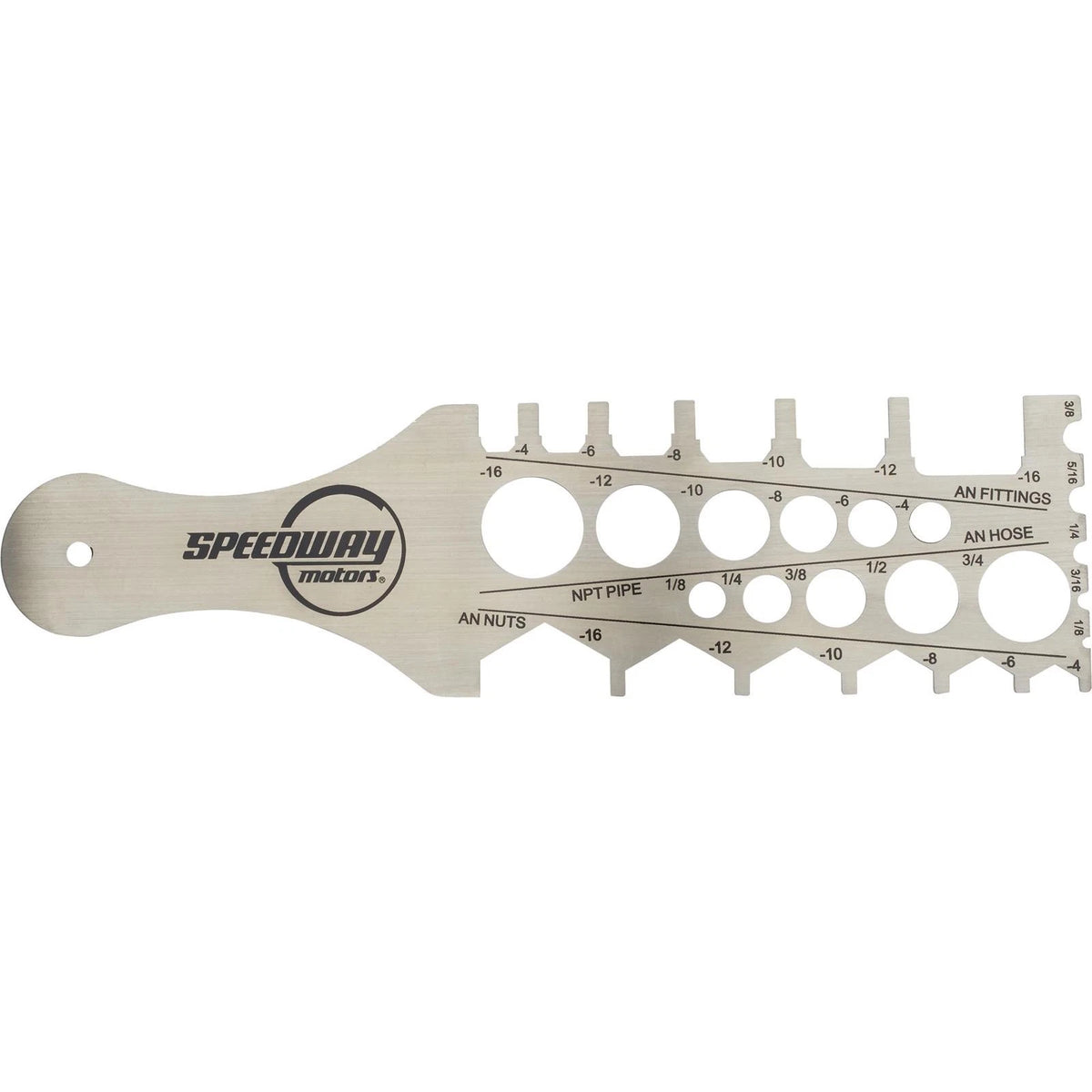 AN/NPT Fitting Hose and Tubing Template Tool for Speedway Motors (91082635)