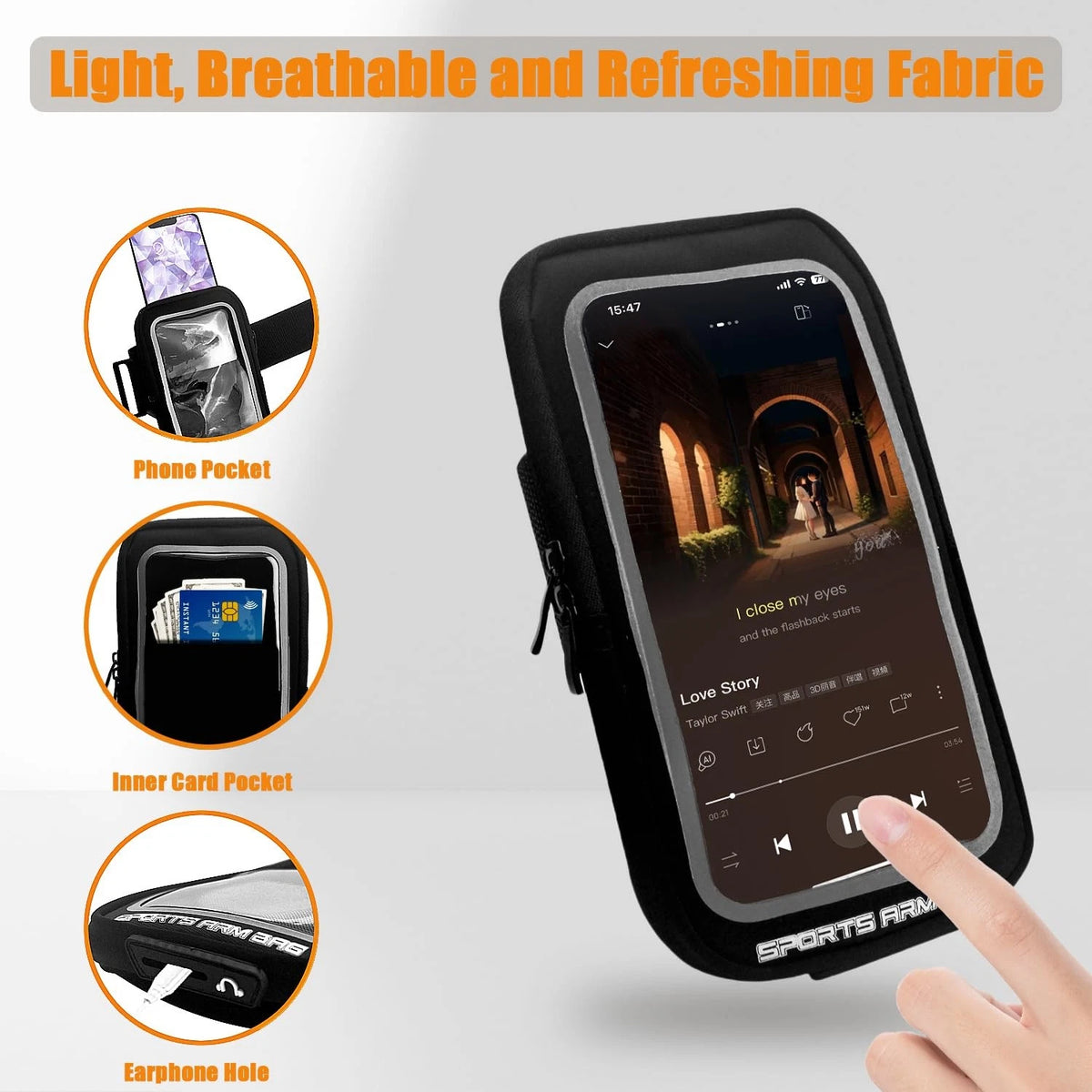 Wristband Phone Holder for Running (No specific years or models)