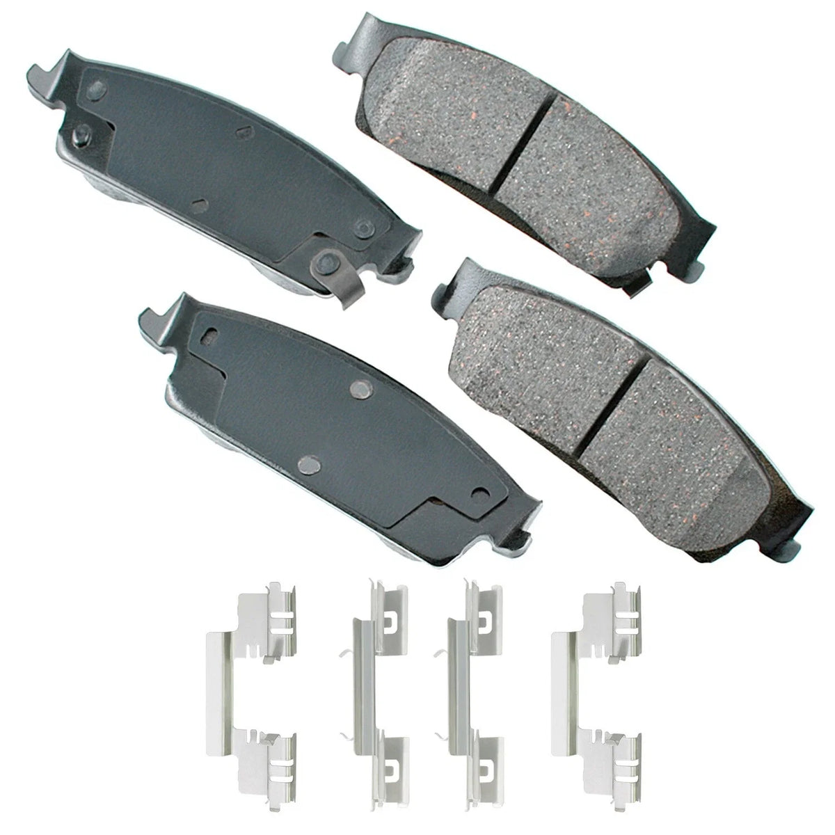 Rear Brake Kit 345mm Rotors & Akebono Ceramic Pads for Chevrolet GMC