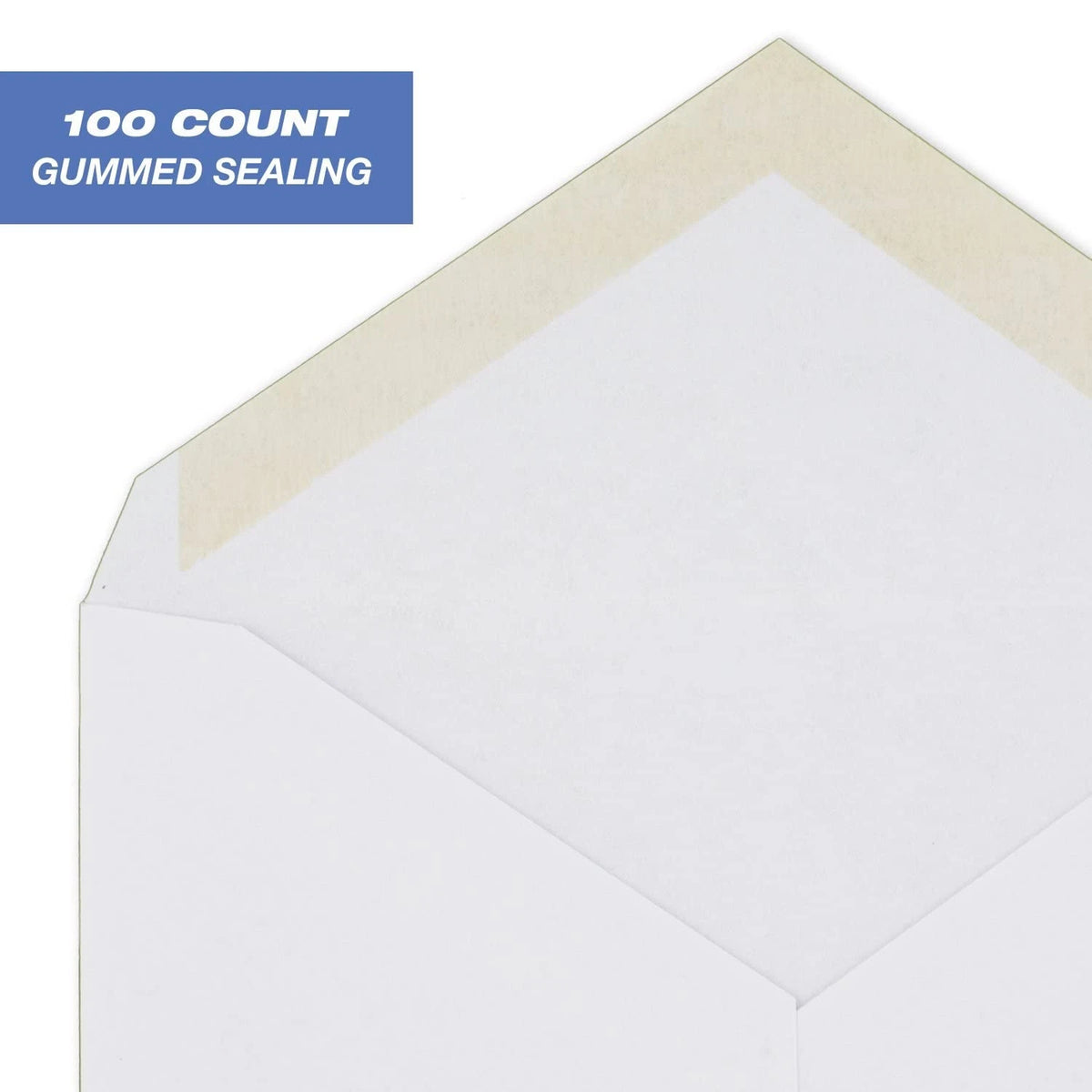 A2 Invitation Envelopes Set of 50, 4-3/8" x 5-3/4", Gummed Closure, White Woven
