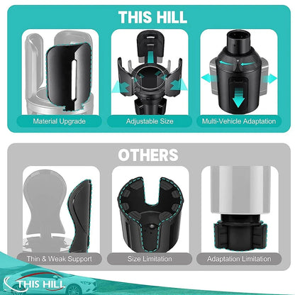 Car Auto Cup Holders for Truck Air Vent Drink Bottle Ashtray Mount (2010–2015)