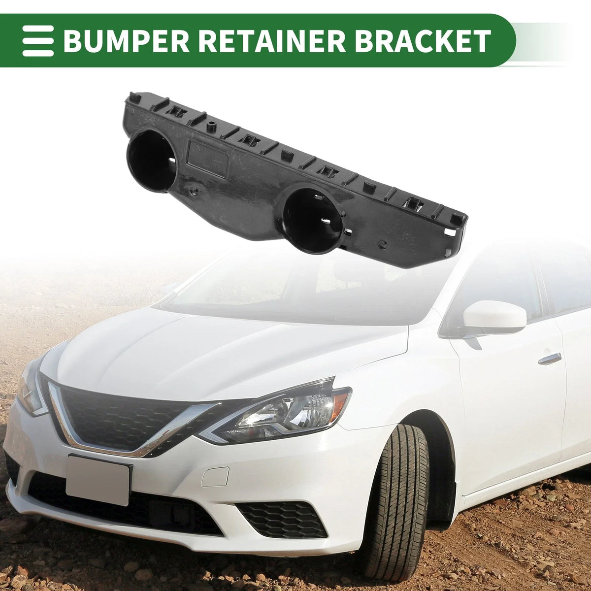 1pc Left Front Bumper Retainer Bracket No. 622253SH0A for Nissan Sentra (2013–2019)