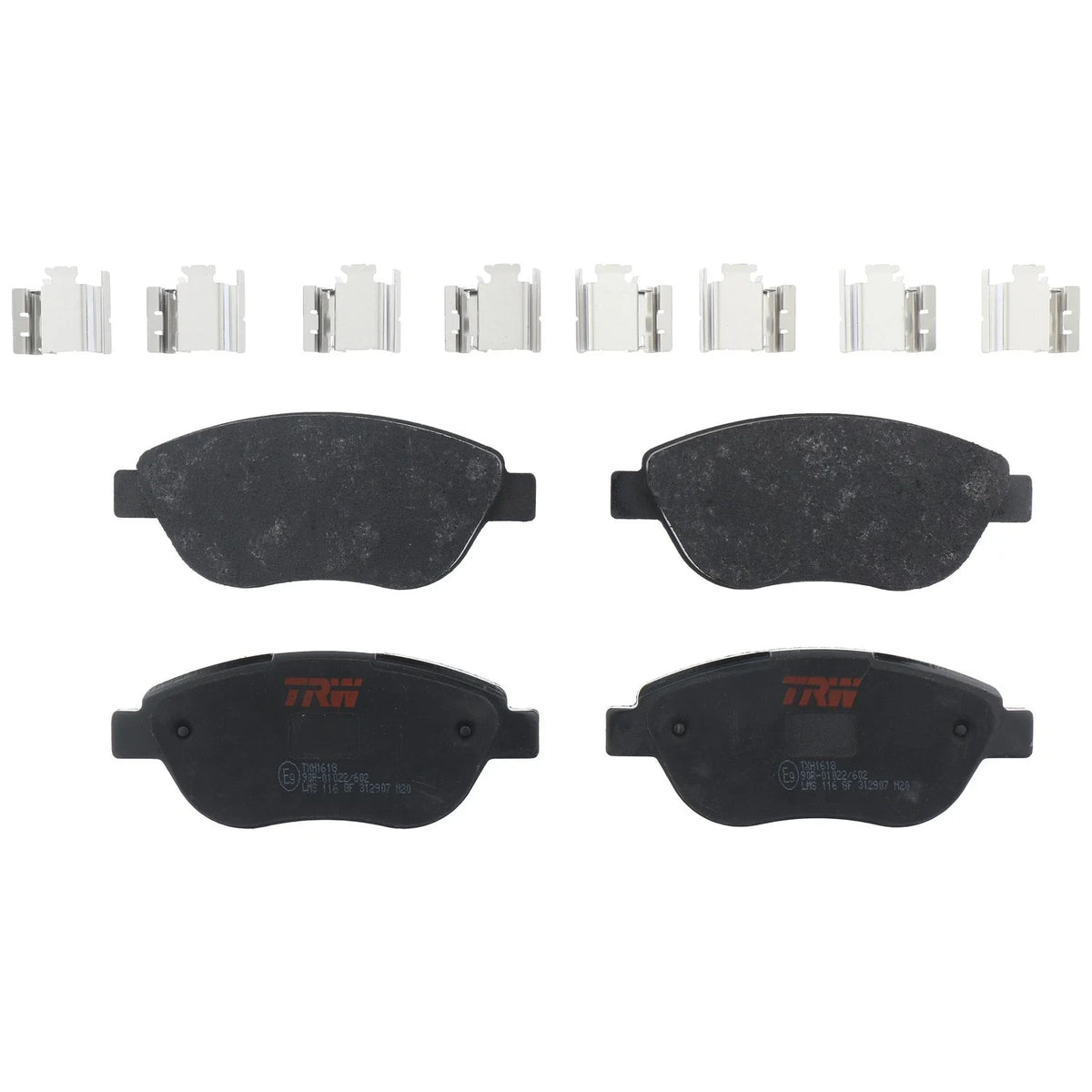 Set of 4 Disc Brake Pads for Fiat 500 (2012–2013)