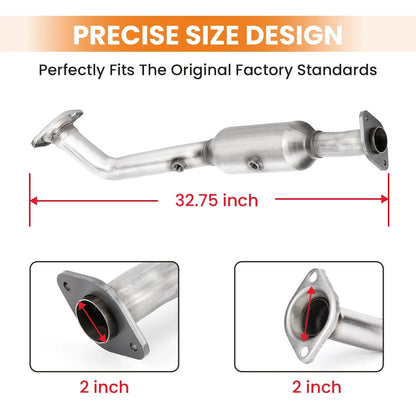 Front Catalytic Converter Kit for Honda Element 2.4L (2003–2011) 32.75" Length