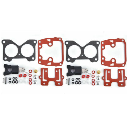 2Pcs Carburetor Kit for Johnson/Evinrude Outboard (434888, 435443, 0439076, 18-7046)