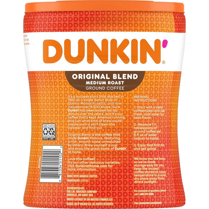 Ground Coffee Medium Roast Original Blend 30 Oz Canister