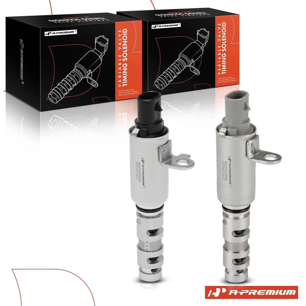 2X Intake Engine Variable Valve Timing Solenoid for Hyundai Azera Kia (2011–2016) - 243553CAA1, 243553CAB1, 916-713, 916713, 916-714, 916714