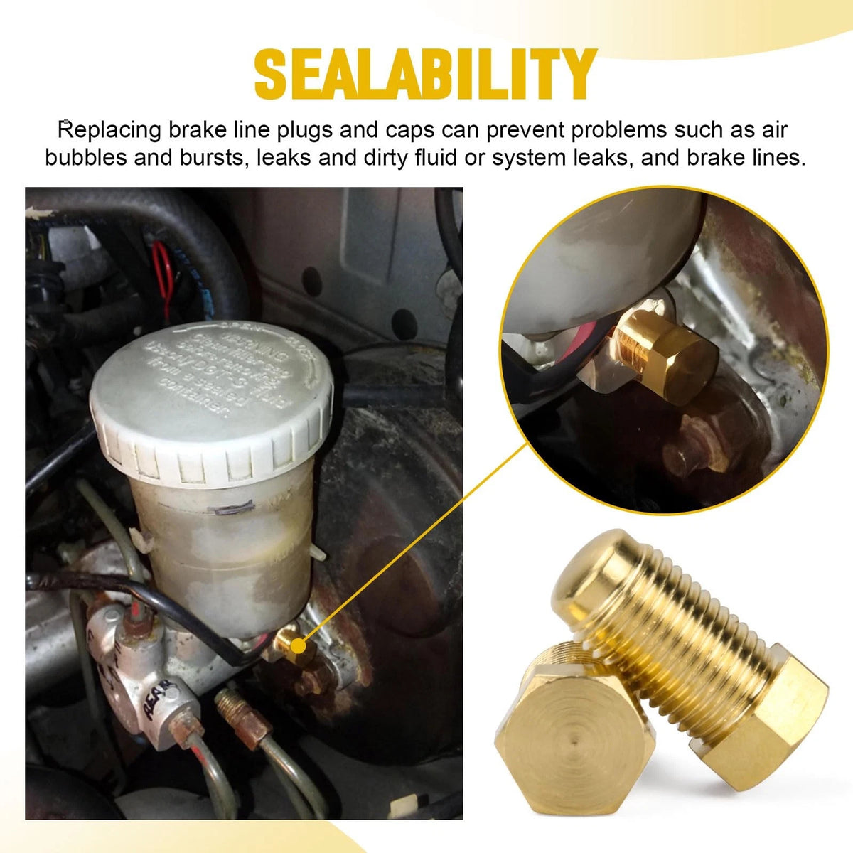 10MM Brake Line Plugs for Dune Buggy (Compatible)