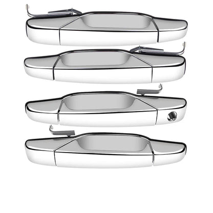 4 x Chrome Door Handle Covers for Cadillac Escalade, Chevrolet Silverado, GMC Yukon