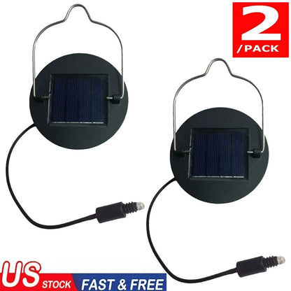 2X Solar Lights Replacement Parts with Rechargeable Battery AA 600mAh