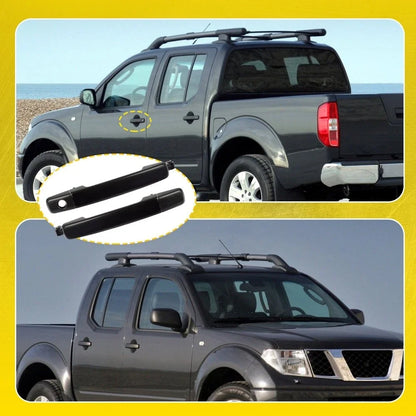 Exterior Door Handle Set for Nissan Frontier (2005–2015) Smooth Black