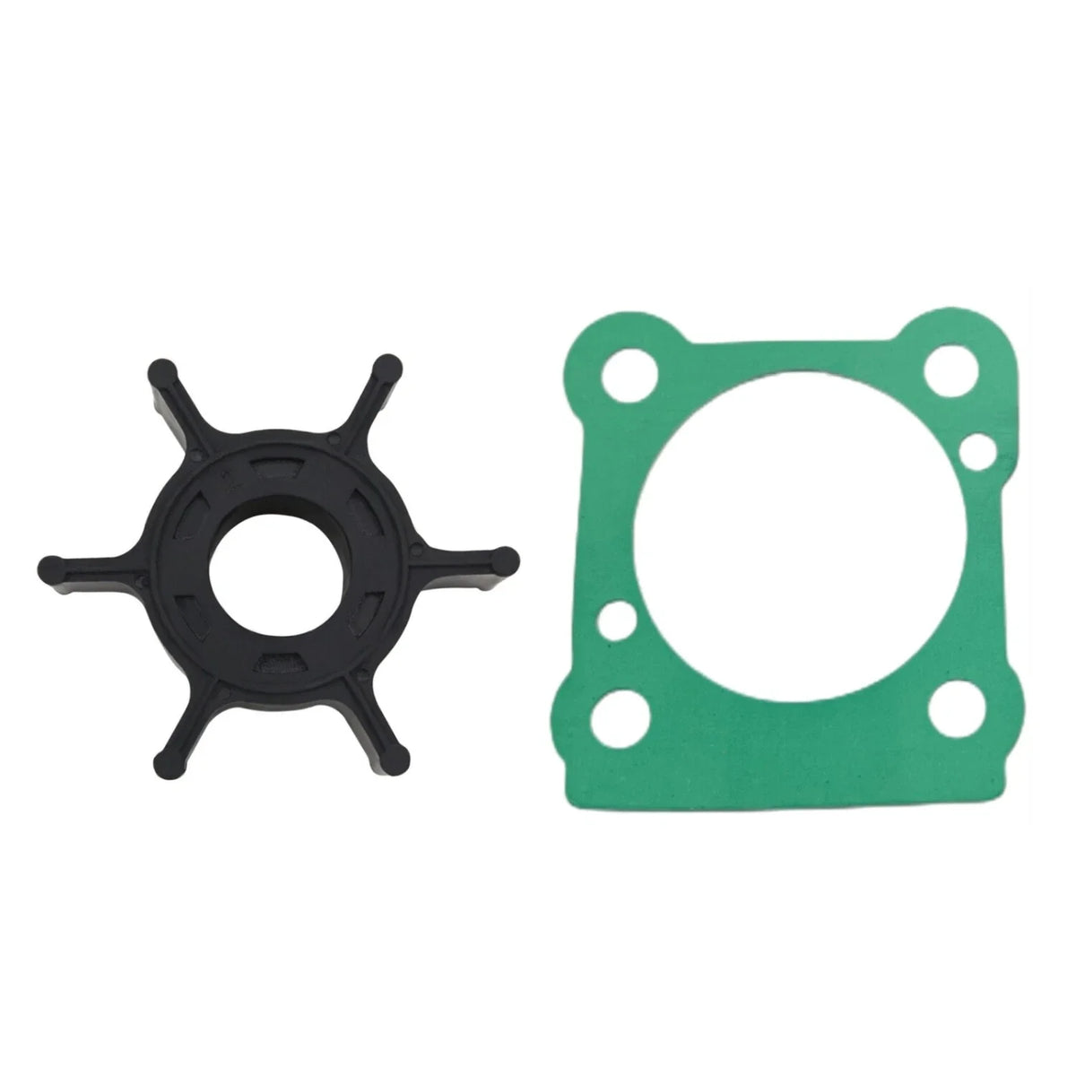 Water Pump Impeller & Gasket for Yamaha 2-Str 6 8 HP Outboard (6G1-44352-00)