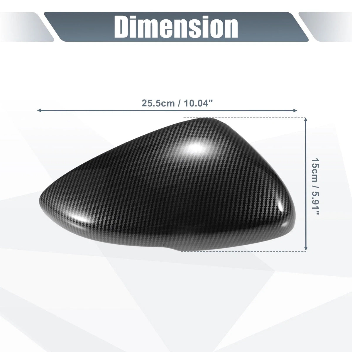 Pair Rearview Mirror Cover Overlay for Honda Accord (2018–2023) Carbon Fiber