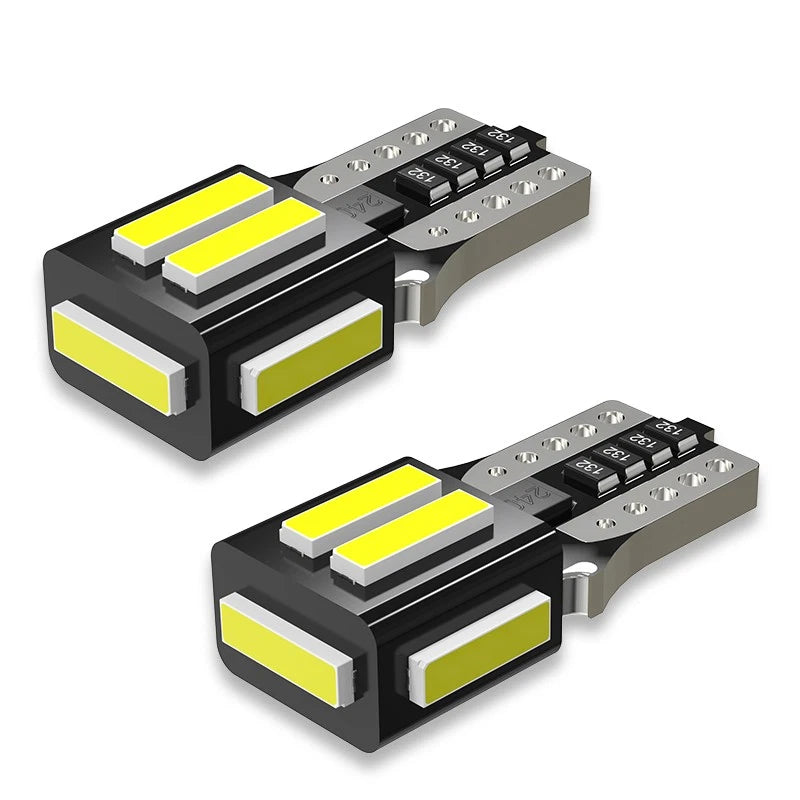 2X T10 LED Dome License Plate Light Bulbs for (7020-7SMD)