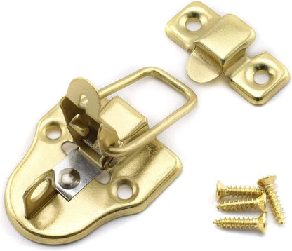 2X Box Lock Clasp Duckbilled Hasp Toggle Latch Buckle for Jewelry Cabinet