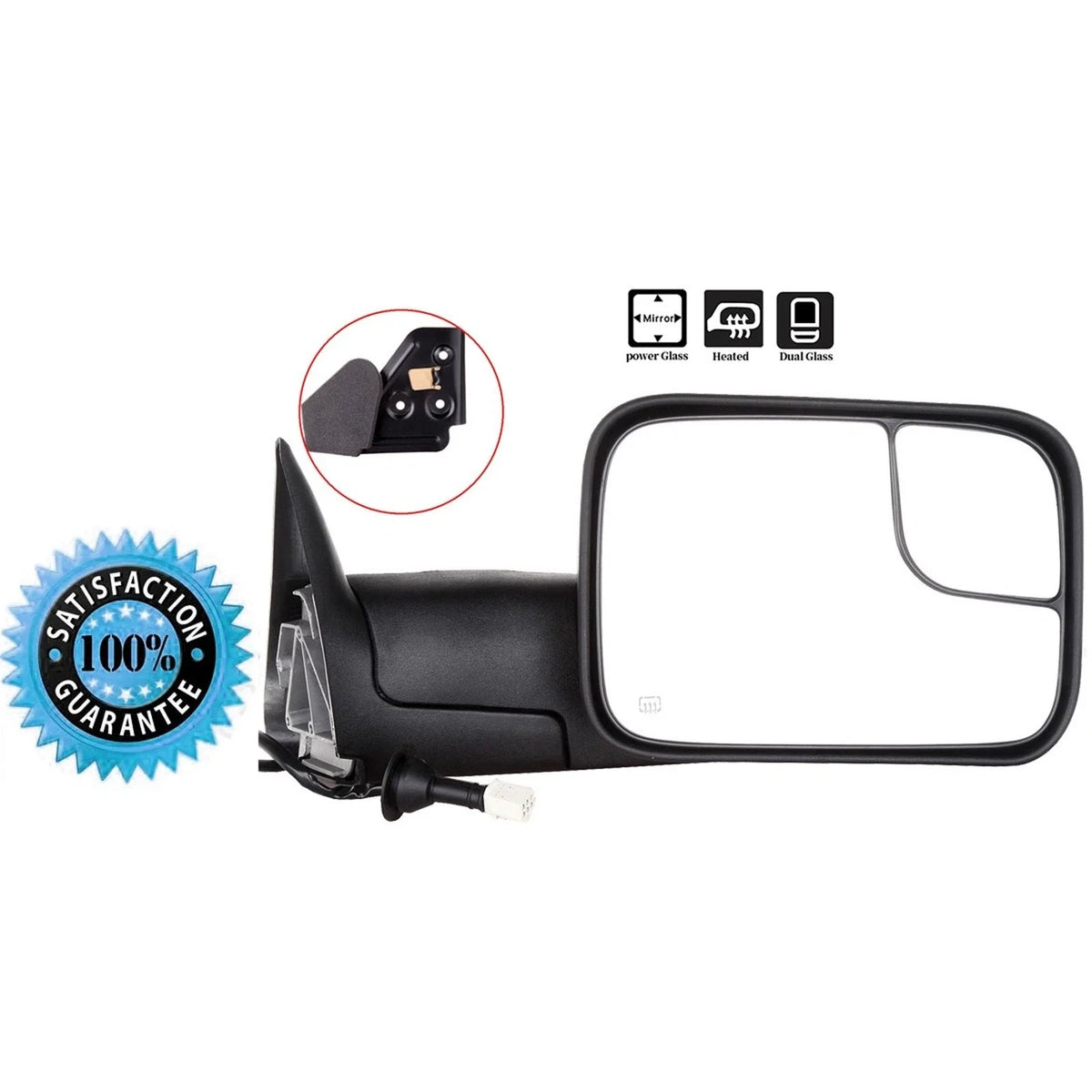 Power Heated RH Side Mirror for Ram 1500 (1998–2001) 2500 3500 (1998–2002)