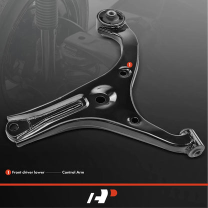 Front Left Lower Control Arm for Kia Rio, Rio5, Hyundai Accent (2006–2011) 521063, 545001, RK640404