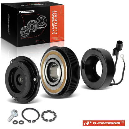 A/C Compressor Clutch Kit w/6-Groove Pulley for Hyundai Veloster (2015–2017)
