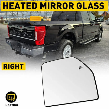 Tow Mirror Glass for Ford F150 F250 (2015–2022) Upper Heated Passenger RH