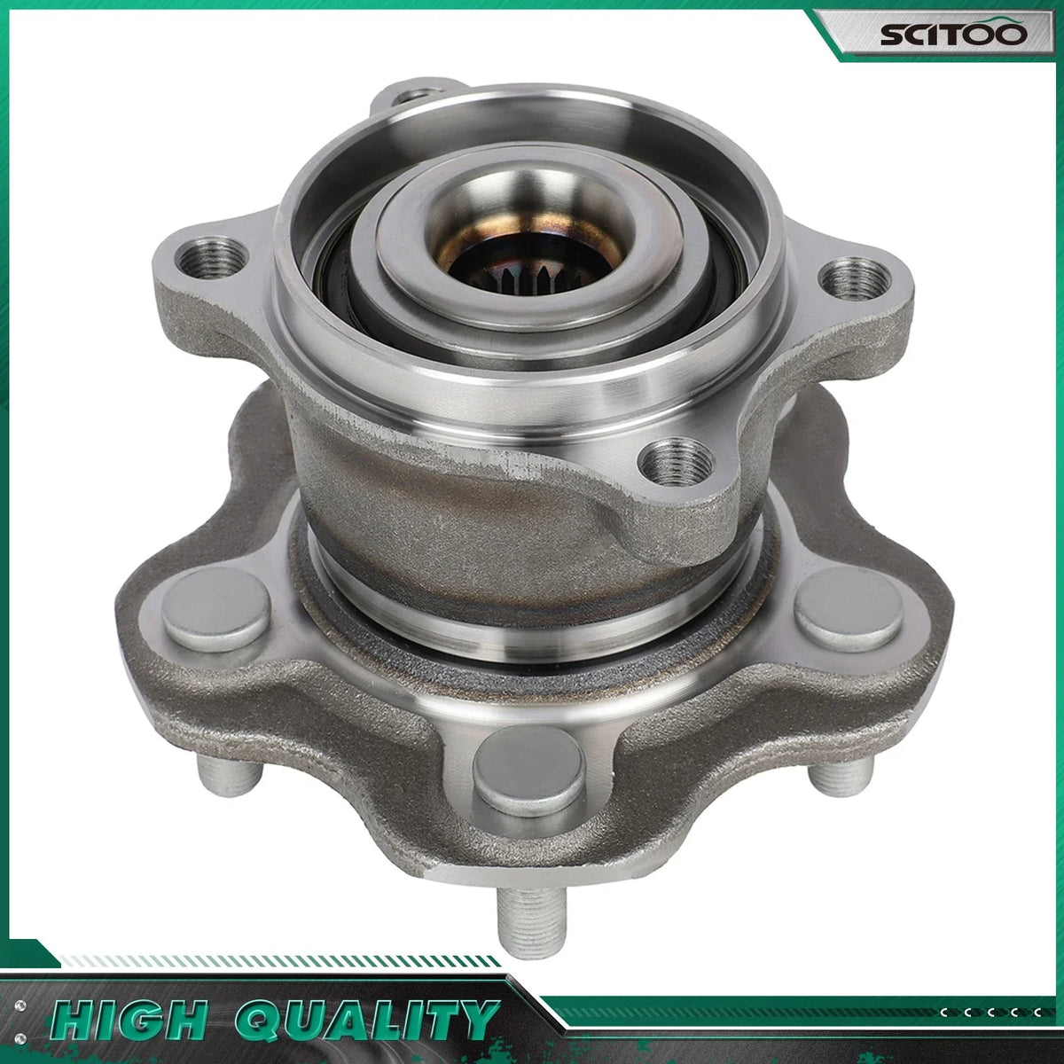 Pair Rear Wheel Bearings Hub Assembly for Nissan Rogue (2008–2020) AWD