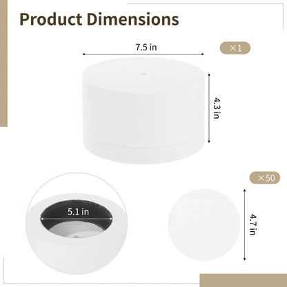 Large Microwave Kiln Kit with 50 Paper Liners