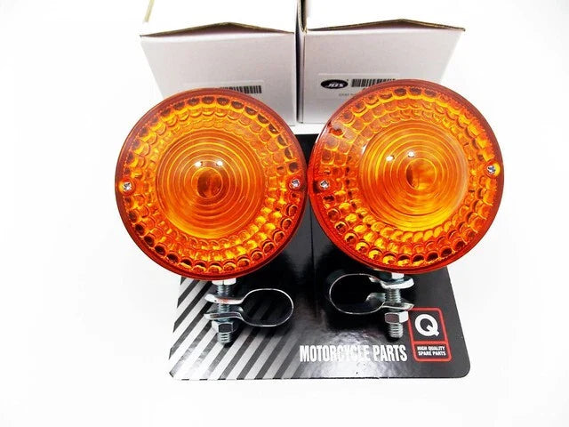 Front Left Right Turn Signal Indicator Blinker Assy Set for Yamaha DT100 (77-83)