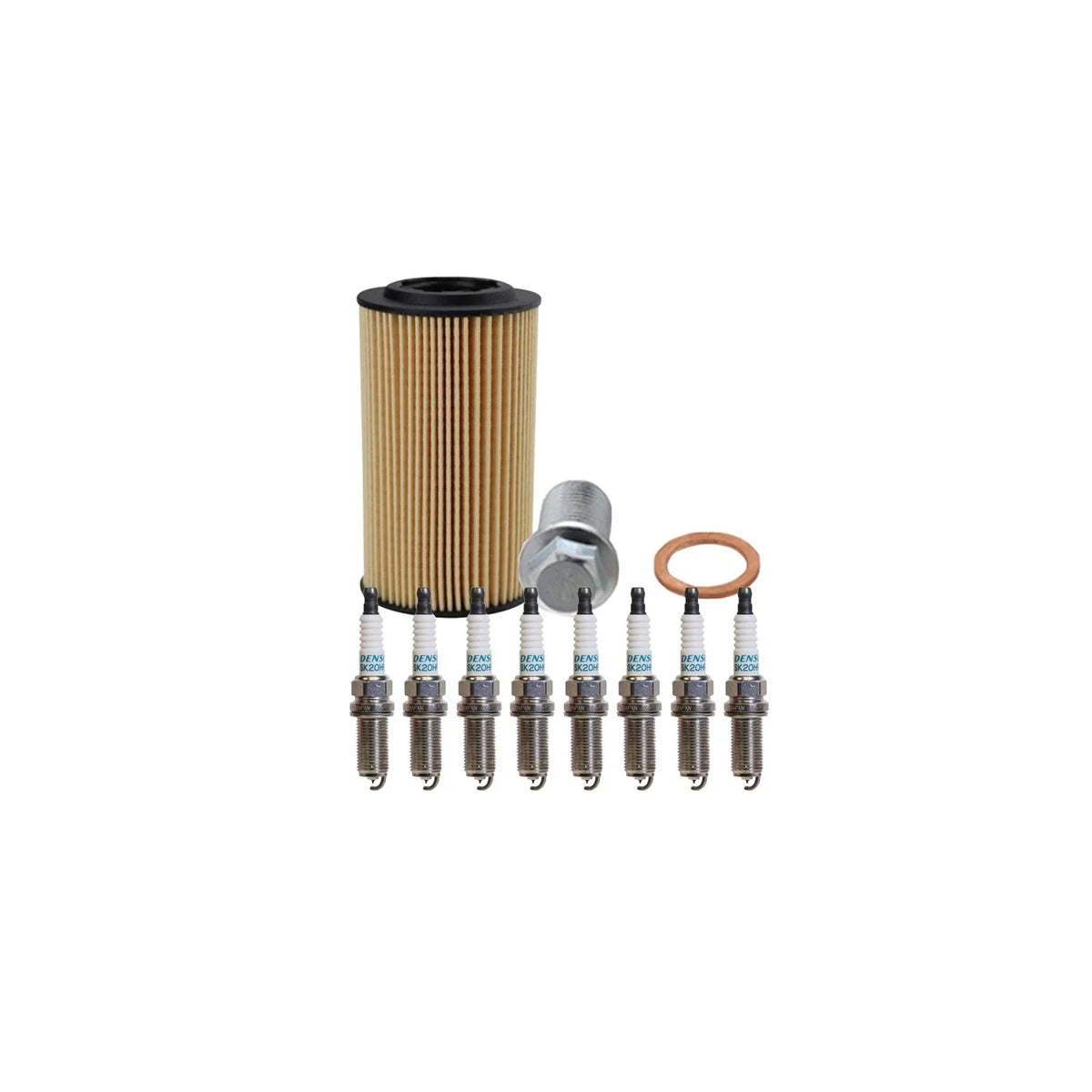 Wix Engine Oil Filter & Denso 8 Iridium LL Spark Plugs for Mercedes C215 CL55 AMG (2000–2006)