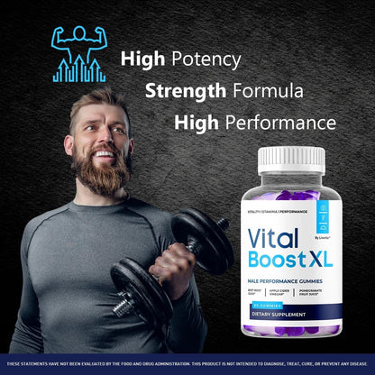 Vital Boost XL Gummies for Health Supplement (60 Count)