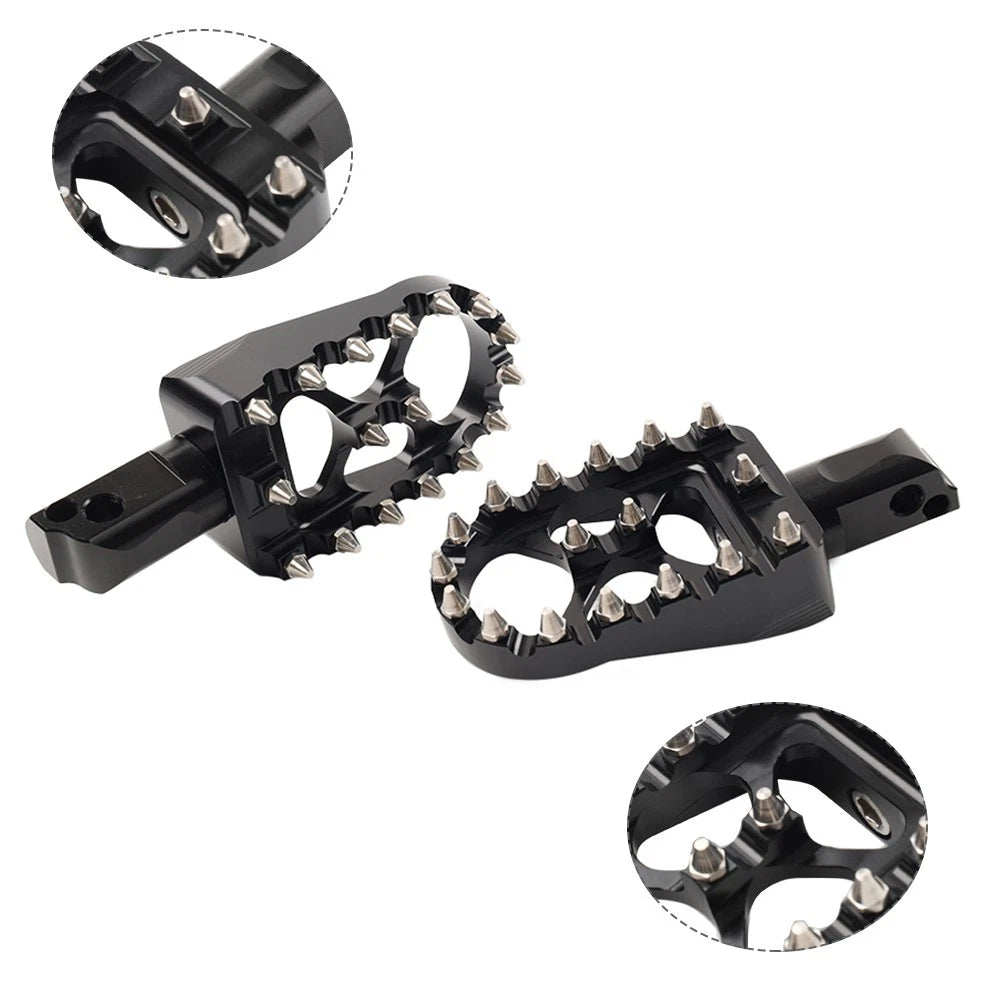MX Style Wide Foot Pegs for Harley Softail Street Bob Breakout Low Rider